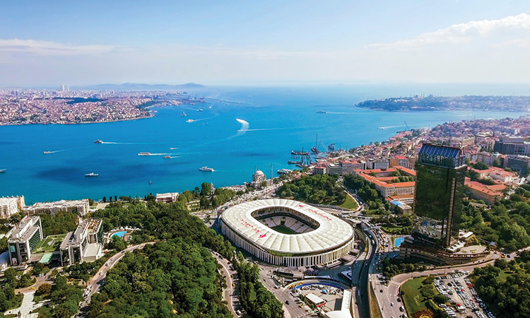 Le quartier de Besiktas à Istanbul - Le stade de Besiktas Vodafone Arena