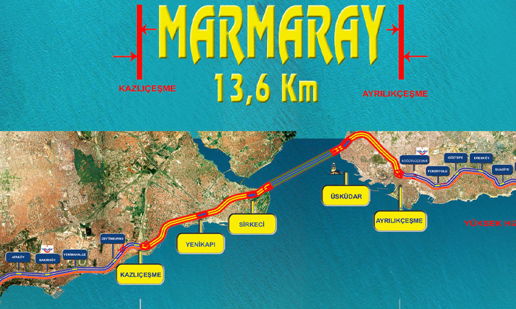 Marmaray Istanbul -  les transports en commun à Istanbul