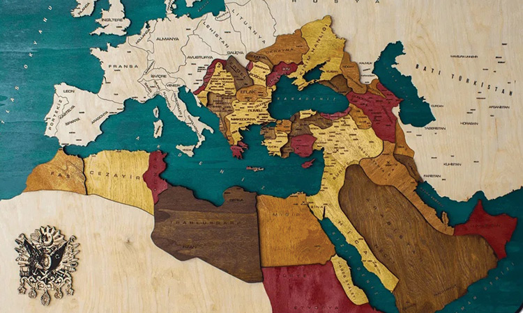 la carte de l'empire ottoman 16. siècle