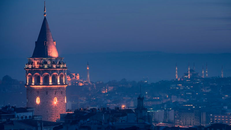 Panorama de la Tour de Galata à Istanbul